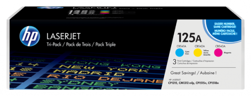 Набор картриджей HP 125A Tri-Pack (CF373AM) Набор картриджей HP 125A Tri-Pack (CF373AM)