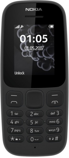 Мобильный телефон NOKIA 105 DS New Black Мобильный телефон NOKIA 105 DS New Black
