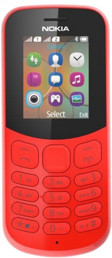 Мобильный телефон NOKIA 130 Dual Sim (Red) TA-1017 Мобильный телефон NOKIA 130 Dual Sim (Red) TA-1017