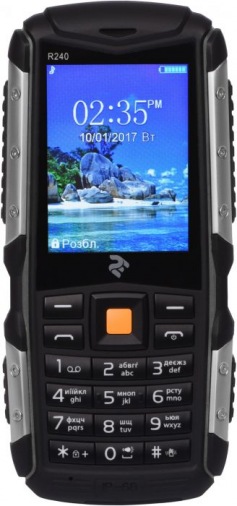 Мобильный телефон TWOE R240 Dual Sim Black Мобильный телефон TWOE R240 Dual Sim Black