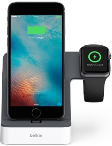 Док-станция Belkin PowerHouse iWatch + iPhone (F8J200vfWHT) Док-станция Belkin PowerHouse iWatch + iPhone (F8J200vfWHT)