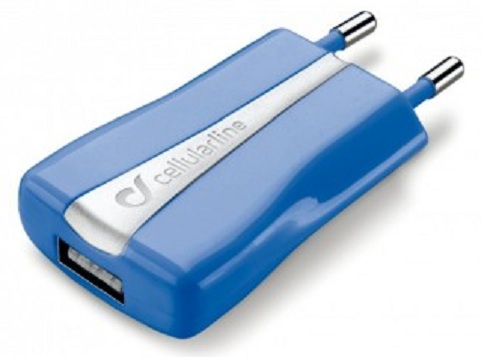 Сетевое ЗУ Cellular Line Compact USB blue (ACHUSBCOMPACTCB) Сетевое ЗУ Cellular Line Compact USB blue (ACHUSBCOMPACTCB)