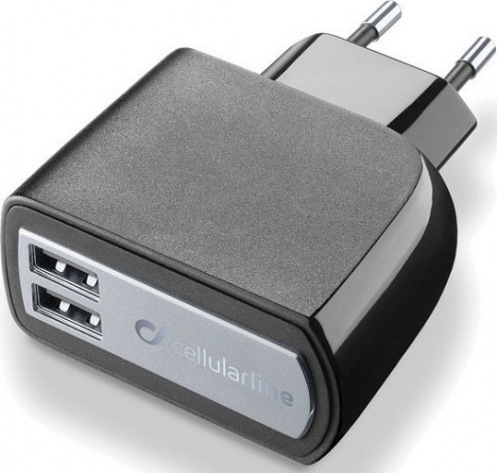 Сетевое ЗУ Cellular Line 2xUSB Black (ACHUSBDUAL3ATAB) Сетевое ЗУ Cellular Line 2xUSB Black (ACHUSBDUAL3ATAB)