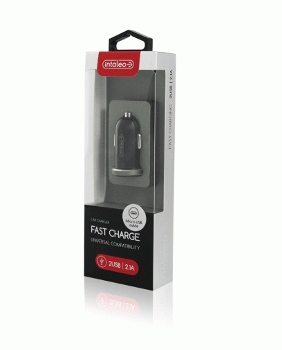 Авто зарядное устройство Intaleo CCG212 (2USB2A) Black + MicroUSB Авто зарядное устройство Intaleo CCG212 (2USB2A) Black + MicroUSB