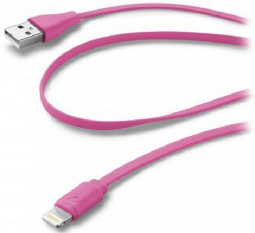Кабель Cellular Line Lightning pink (USBDATACFLMFIIPH5P) Кабель Cellular Line Lightning pink (USBDATACFLMFIIPH5P)