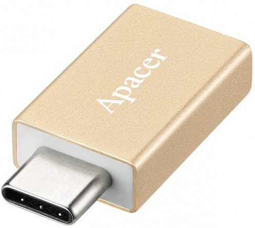 Адаптер APACER DA110 Type-C to USB3.0 Gold (APDA110C-1) Адаптер APACER DA110 Type-C to USB3.0 Gold (APDA110C-1)