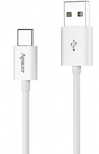Кабель APACER DC110 Type-C to USB2.0 Белый (APDC110W-1) Кабель APACER DC110 Type-C to USB2.0 Белый (APDC110W-1)