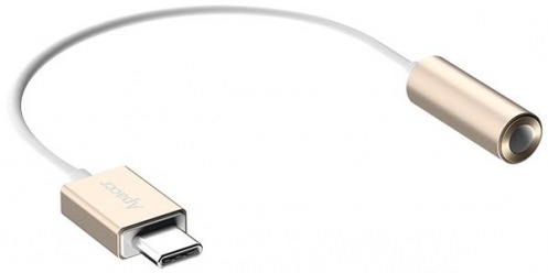 Кабель APACER DC150 Type-C to 3.5 Audio Золотой (APDC150C-1) Кабель APACER DC150 Type-C to 3.5 Audio Золотой (APDC150C-1)