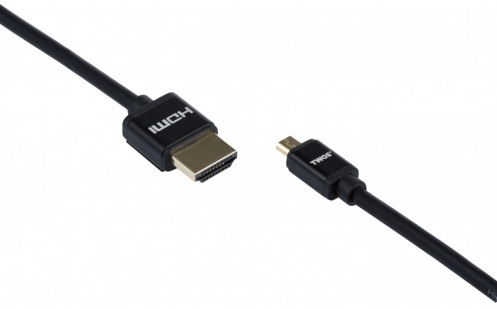 Кабель 2Е Ultra Slim HDMI/micro HDMI Black 2m (2EW-1121-2m) Кабель 2Е Ultra Slim HDMI/micro HDMI Black 2m (2EW-1121-2m)