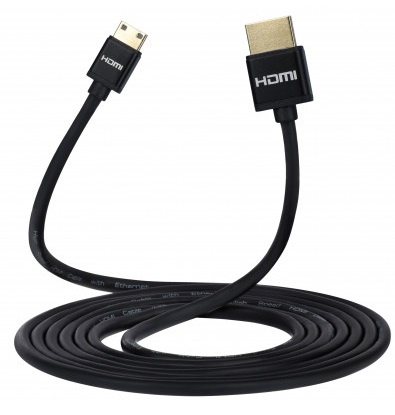 Кабель 2Е Ultra Slim HDMI/mini HDMI Black 2m (2EW-1120-2m) Кабель 2Е Ultra Slim HDMI/mini HDMI Black 2m (2EW-1120-2m)
