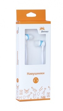 Наушники Florence E-127 white-blue (FAE127WA) Наушники Florence E-127 white-blue (FAE127WA)