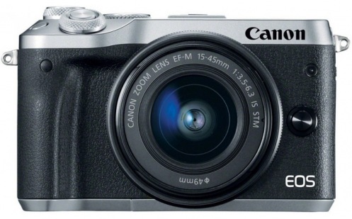Фотокамера CANON EOS M6 Kit 15-45 IS STM Silver (1725C045) Фотокамера CANON EOS M6 Kit 15-45 IS STM Silver (1725C045)