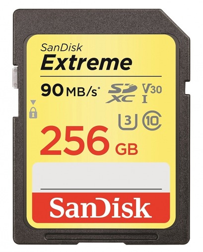 Карта памяти SanDisk 256GB SDXC V30 A1 UHS-I U3 R90/W60MB/s 4K Extreme Карта памяти SanDisk 256GB SDXC V30 A1 UHS-I U3 R90/W60MB/s 4K Extreme