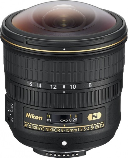 Объектив NIKON 8-15mm f/3.5-4.5E ED AF-S FISHEYE (JAA831DA) Объектив NIKON 8-15mm f/3.5-4.5E ED AF-S FISHEYE (JAA831DA)