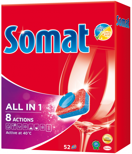 Таблетки SOMAT All in 1 (52) Таблетки SOMAT All in 1 (52)