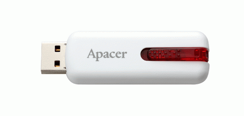 USB-накопитель Apacer 8Gb USB 2.0 (AP8GAH326W-1) White USB-накопитель Apacer 8Gb USB 2.0 (AP8GAH326W-1) White