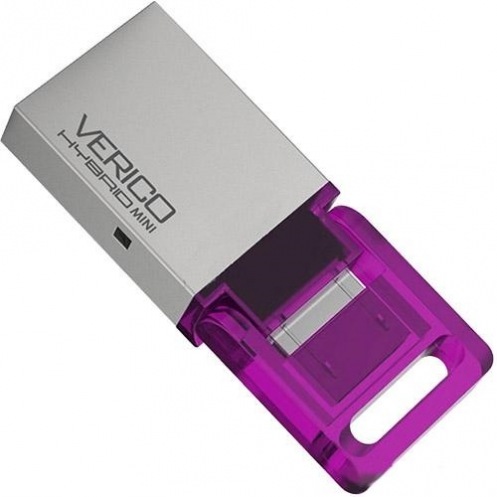 Накопитель USB 2.0 Verico 32Gb Hybrid Mini Pink Накопитель USB 2.0 Verico 32Gb Hybrid Mini Pink