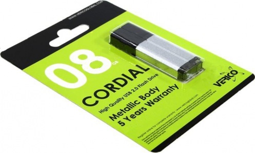 Накопитель Verico USB 8Gb Cordial Silver Накопитель Verico USB 8Gb Cordial Silver