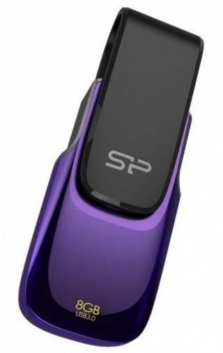 Накопитель Silicon Power 8GB USB 3.0 Blaze B31 Purple Накопитель Silicon Power 8GB USB 3.0 Blaze B31 Purple