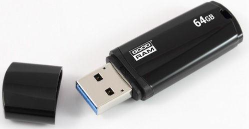 Флеш-драйв GOODRAM UMM3 64 GB USB 3.0 Black Флеш-драйв GOODRAM UMM3 64 GB USB 3.0 Black