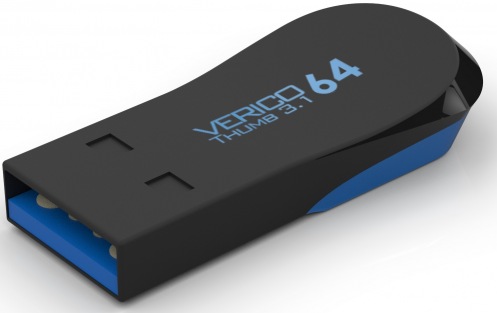 Накопитель Verico USB 64Gb Thumb Black+Blue USB 3.1 Накопитель Verico USB 64Gb Thumb Black+Blue USB 3.1