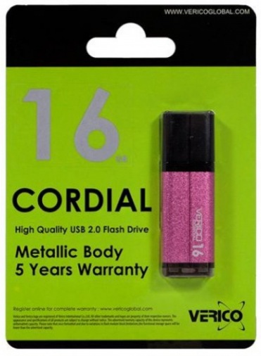 Накопитель Verico USB 16Gb Cordial Pink Накопитель Verico USB 16Gb Cordial Pink