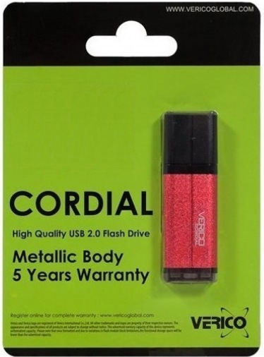 Накопитель Verico USB 16Gb Cordial Red Накопитель Verico USB 16Gb Cordial Red