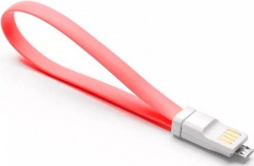 Кабель KingMi Colorful Portable USB 0.2m Pink Кабель KingMi Colorful Portable USB 0.2m Pink