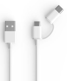 Кабель ZMi AL511 Data cable 2 in 1 Type-C/MicroUSB 0.3m Кабель ZMi AL511 Data cable 2 in 1 Type-C/MicroUSB 0.3m