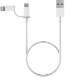 Кабель ZMi AL801 Apple Data cable 2 in 1 Lighting/Micro USB Кабель ZMi AL801 Apple Data cable 2 in 1 Lighting/Micro USB