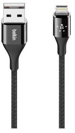 Кабель Belkin MIXIT DuraTek Lightning/USB 1.2m Black (F8J207bt04-BLK) Кабель Belkin MIXIT DuraTek Lightning/USB 1.2m Black (F8J207bt04-BLK)