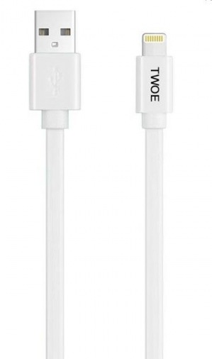 Кабель 2E USB MFI/Lightning Flat 1.5m White (2E-CCMFI002-15W) Кабель 2E USB MFI/Lightning Flat 1.5m White (2E-CCMFI002-15W)