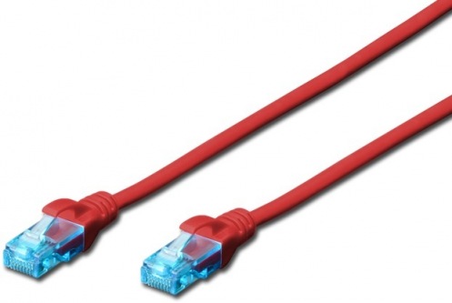 Патч-корд DIGITUS CAT 5e UTP, 3м, AWG 26/7, PVC (DK-1511-030/R) красный Патч-корд DIGITUS CAT 5e UTP, 3м, AWG 26/7, PVC (DK-1511-030/R) красный
