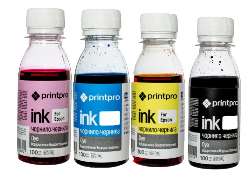 Комплект чернил PrintPro Epson L-series (4х100мл) BK/С/M/Y Комплект чернил PrintPro Epson L-series (4х100мл) BK/С/M/Y