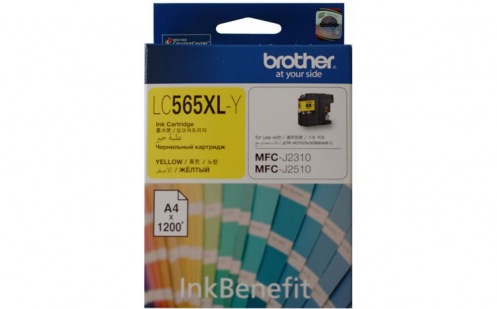 Картридж Brother MFC-J2310/J3520 XL Yellow 1 200стр. (LC565XLY) Картридж Brother MFC-J2310/J3520 XL Yellow 1 200стр. (LC565XLY)