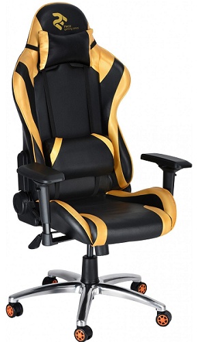 Кресло 2Е GC003 Black/Gold (2E-GC003BLG) Кресло 2Е GC003 Black/Gold (2E-GC003BLG)