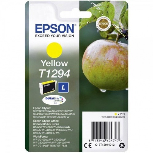 Картридж Epson St SX420W/425W Large Yellow (C13T12944012) Картридж Epson St SX420W/425W Large Yellow (C13T12944012)