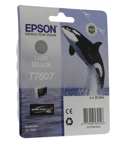 Картридж Epson SureColor SC-P600 Light Black (C13T76074010) Картридж Epson SureColor SC-P600 Light Black (C13T76074010)