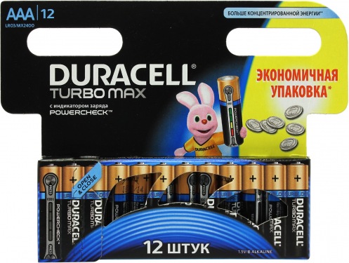 Батарейка DURACELL ААА MN 2400 Turbo (12 шт) Батарейка DURACELL ААА MN 2400 Turbo (12 шт)