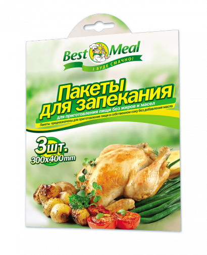 Пакет для запекания GREEN&CLEAN 00355 (3шт.) 300x400 Пакет для запекания GREEN&CLEAN 00355 (3шт.) 300x400
