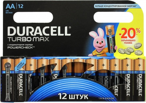 Батарейка DURACELL АА MN 1500 Turbo (12 шт) Батарейка DURACELL АА MN 1500 Turbo (12 шт)