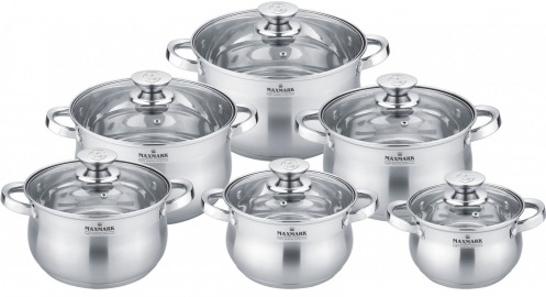 Набор посуды MAXMARK MK-BL2512B 12пр. Набор посуды MAXMARK MK-BL2512B 12пр.