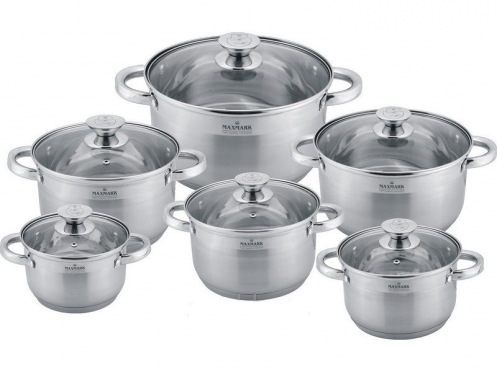 Набор посуды MAXMARK MK-3512B 12 пр Набор посуды MAXMARK MK-3512B 12 пр