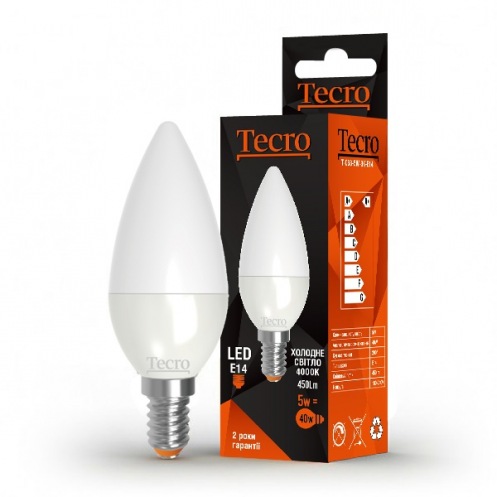 Лампа Tecro T-C38-5W-4K-E14 Лампа Tecro T-C38-5W-4K-E14