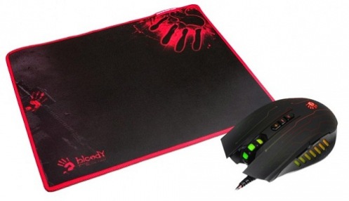 Мышь A4Tech Bloody Q8181S + коврик Bloody Мышь A4Tech Bloody Q8181S + коврик Bloody