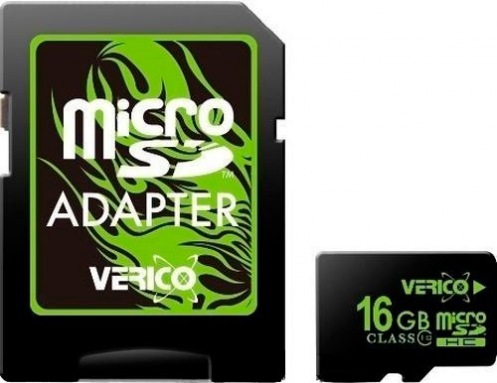 Карта памяти Verico MicroSDHC 16GB UHS-I (Class 10)+SD adapter Карта памяти Verico MicroSDHC 16GB UHS-I (Class 10)+SD adapter