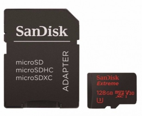 Карта памяти SanDisk 128GB microSDXC V30 A1 UHS-I U3 R100/W90MB/s 4K E Карта памяти SanDisk 128GB microSDXC V30 A1 UHS-I U3 R100/W90MB/s 4K E