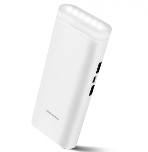 Универсальная мобильная батарея Colorway Flashlight 11000mAh Универсальная мобильная батарея Colorway Flashlight 11000mAh
