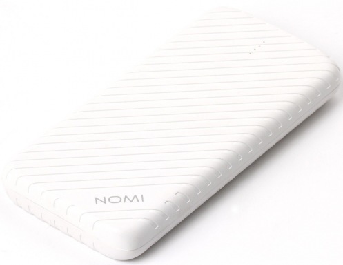 Универсальная мобильная батарея Nomi F100 10000mAh White Универсальная мобильная батарея Nomi F100 10000mAh White