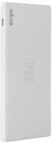 Универсальная мобильная батарея ERGO LP-91 5000 mAh White Универсальная мобильная батарея ERGO LP-91 5000 mAh White